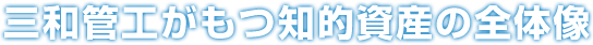 三和管工がもつ知的資産の全体像